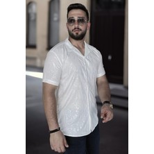 Mishar İtalia Slim Fit Desenli Aerobin Erkek Gömlek