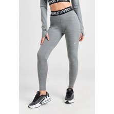 Nike Pro 365 Dri Fit Training Mid Rise Full Length Tight Fit Green Toparlayıcı Tayt Gri Melanj