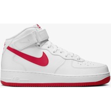 Nike Air Force 1 '07 Mid Leather  Sneaker  Deri Yüksek Bilek Günlük Spor Ayakkabı Beyaz