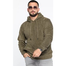 Mishar İtalia Kapüşonlu Kanguru Cepli Erkek Polar Sweatshirt