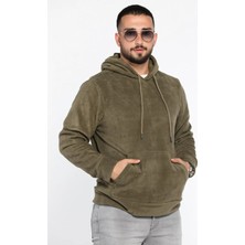 Mishar İtalia Kapüşonlu Kanguru Cepli Erkek Polar Sweatshirt