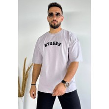 Mishar İtalia Nakışlı Yazılı Baskılı Oversize Tişört