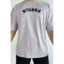Mishar İtalia Nakışlı Yazılı Baskılı Oversize Tişört