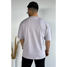 Mishar İtalia Nakışlı Yazılı Baskılı Oversize Tişört