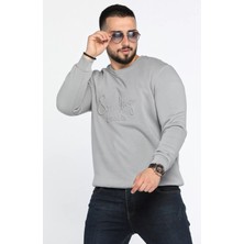 Mishar İtalia Erkek Bisiklet Yaka Şardonlu Üç Iplik Sweatshirt