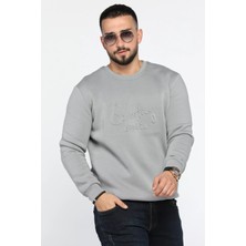 Mishar İtalia Erkek Bisiklet Yaka Şardonlu Üç Iplik Sweatshirt