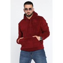 Mishar İtalia Kapüşonlu Kanguru Cepli Erkek Polar Sweatshirt