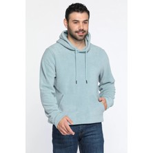 Mishar İtalia Kapüşonlu Kanguru Cepli Erkek Polar Sweatshirt