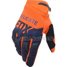 Pengfushop5 Mavi Stil S Beden Hassas Tilki Eldivenleri Motokros Mx Bmx Dh Dirt Bike Enduro Dirtpaw Yarış Guantes Off-Road Hava Mesh Bisiklet Pembe Luvas Lady Erkekler (Yurt Dışından)