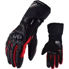 Pengfushop5 Kırmızı Stil L Beden Suomy Kış Sıcak Motosiklet Eldivenleri 100% Su Geçirmez Rüzgar Geçirmez Motokros Moto Guantes Dokunmatik Ekran Kayak Sürme Motokros Eldivenleri (Yurt Dışından)