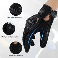 Pengfushop5 Siyah Stili Yükseltin Xxl Motosiklet Eldiveni Moto Pvc Dokunmatik Ekran Nefes Alabilir Motorlu Motosiklet Yarışı Sürme Bisiklet Koruyucu Eldivenler Yaz (Yurt Dışından)