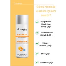 Mcrepito Yeni Nesil Mineral Filtre Bitkisel Güneş Kremi 40 gr (Bebek & Çocuk & Yetişkin & Hamile)