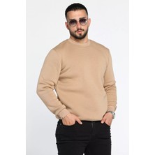 Mishar İtalia Üç Iplik Şardonlu Bisiklet Yaka Erkek Sweatshirt