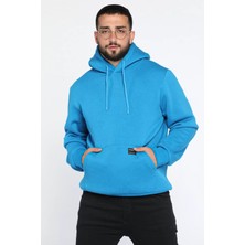 Mishar İtalia Erkek Kapüşonlu Şardonlu Üç Iplik Sweatshirt