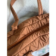 Zeyzey Butik Beryy kapitone Taba Kadın Çanta
