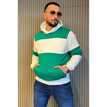 Mishar İtalia Kapüşonlu Üç Iplik Şardonlu Erkek Sweatshirt