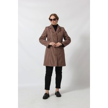 Moda Berray 1670 Düğmeli Cep Detaylı Bondit Ceket Taş