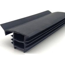 Contacall Çelik Kapı - Kasa Fitili Çelik Kapı Contası 17MM Yükseklik 18MM Genişlik  6 Metre Siyah