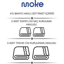 Fiona Banyo Havlu Seti | Havlu | 4'lü Havlu Seti