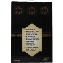 İhvan Online Lüks Müslin Kumaş Hac ve Umre Için Ihram - %100 Pamuk, Terletme Yapmaz, Hafif