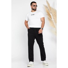 Erkek Kemerli Keten Jogger Pantolon P-00012624
