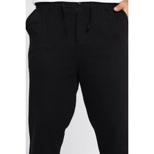 Erkek Kemerli Keten Jogger Pantolon P-00012624