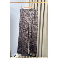 İlkimay.com Nera Leopar Desen Pantolon 1323 - Siyah