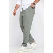 Erkek Kemerli Keten Jogger Pantolon P-00012624