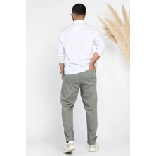 Erkek Kemerli Keten Jogger Pantolon P-00012624