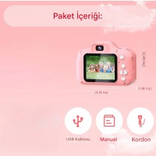 Çift Lens Selfie Kamera Dijital Çocuk Kamerası 20MP  1080P Hd