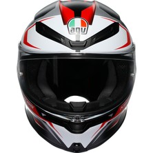 Agv Kask/k6 S E2206 Mplk Karve Matt Black White Red Configuration