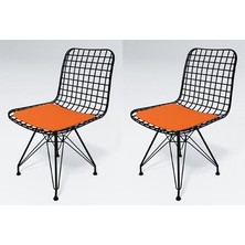 Knsz kafes tel sandalyesi 2 li mazlum syhtrn ofis cafe bahçe mutfak