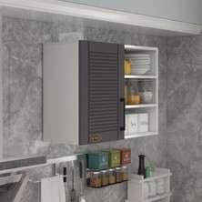 Kenz Life Kenzlife Modern Tasarımlı Mutfak Dolabı Gri Suntalam Malzeme 90*80*32 cm Özellikler