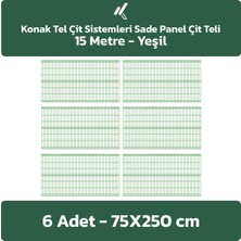 Konak Tel Çit Sistemleri 6 Adet Panel Çit Teli 75 x 250 cm 4 mm Tel Kalınlığı 55 x 150 mm Göz Aralığı