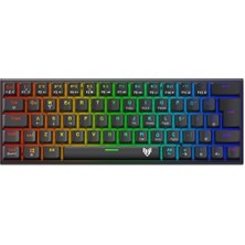 Blueforce Runner Rgb Mekanik Gaming Oyuncu Klavyesi Blue Switch Q Siya