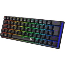 Blueforce Runner Rgb Mekanik Gaming Oyuncu Klavyesi Blue Switch Q Siya