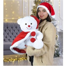 Pababo 65 cm Noel Baba Pelerinli Ayıcık Yeni Yıl