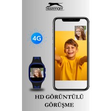 Slazenger SL.09.2158.5.12 Slazenger  Tiger Kids Marka Sim Kartlı Çocuk Akıllı Saati Hat Takılır Takılabilir Görüntülü Arama Sesli Arama Yapılabilir Ortam Dinlemesi Yapılabilir Konum Takibi Yapılabilirmavi/siyah