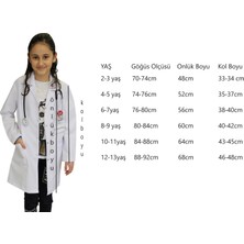 İkra Forma Kız Çocuk Doktor Önlüğü ( 2 -13 Yaş Aralığı Bedenler ) Öğretmen Laboratuvar Beyaz Önlük