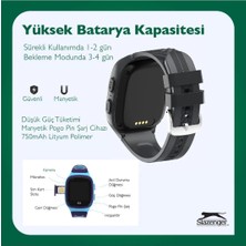 Slazenger SL.09.2158.5.12 Slazenger  Tiger Kids Marka Sim Kartlı Çocuk Akıllı Saati Hat Takılır Takılabilir Görüntülü Arama Sesli Arama Yapılabilir Ortam Dinlemesi Yapılabilir Konum Takibi Yapılabilirmavi/siyah