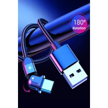 Judas J4 Type-C 180 Derece 3A Şarj Kablosu -2mt