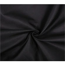 Tekstilci 2metre x 240 cm Metrelik Kumaş, Nevresimlik Kumaş 240 cm Siyah Renk Düz Desensiz Kumaş
