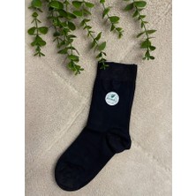 Ekol Kadın Uzun Bambu Çorap Siyah 4'lü Paket