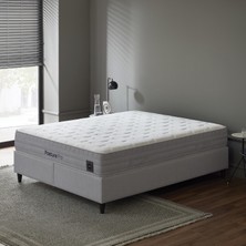 Puffy Posture Pro Pocket Yaylı Yatak 160 x 200 cm Açık Gri Renkli Dayanıklı Malzeme ile Konfor