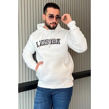 Mishar İtalia Erkek Kapüşonlu Nakışlı Şardonlu Üç Iplik Sweatshirt