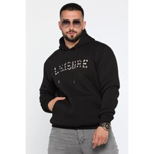 Mishar İtalia Erkek Kapüşonlu Nakışlı Şardonlu Üç Iplik Sweatshirt