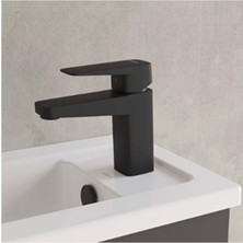 Artema A4273236 Root Square Mat Siyah Lavabo Bataryası