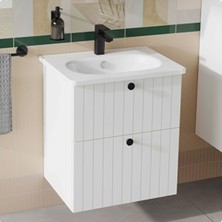 Artema A4273236 Root Square Mat Siyah Lavabo Bataryası