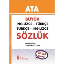 Ata İngilizce - Türkçe, Türkçe - İngilizce Sözlük (Sert Kapak)