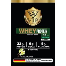 W Vıp Whey Protein Tozu (Bcaas + Glutamine Ilaveli) 33 gr x 30 Saşe Special Kutu